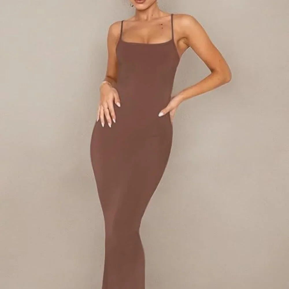 Lounge Slip Long Dress - Picture 1 of 4